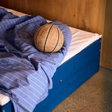 Double Bed with Shelf, 120x200 cm, Blue/Pine  120X200 flexa-com.myshopify.com