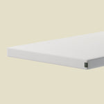 FLEXA DREAM white foam mattress, 200x120 cm, rectangular, on beige surface; visible as child-safe and hypoallergenic.