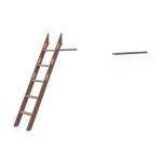 Popsicle - Slanting ladder for high Bed FLEXA LADDER slanting-ladder-for-high-bed-cherry   _badge_last_chance flexa-com.myshopify.com