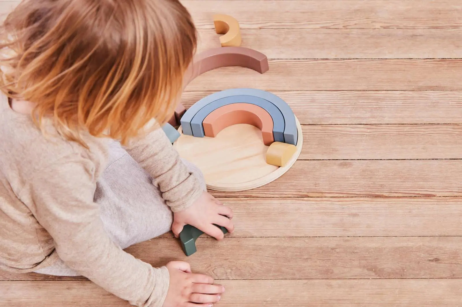 Rainbow Puzzle, 16 pcs, Handpainted PLAY ACTIVE flexa-com.myshopify.com