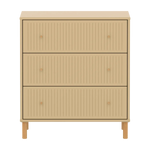 SAGA Chest, 3 drawer, Sand with Grooves CHEST ACTIVE flexa-com.myshopify.com