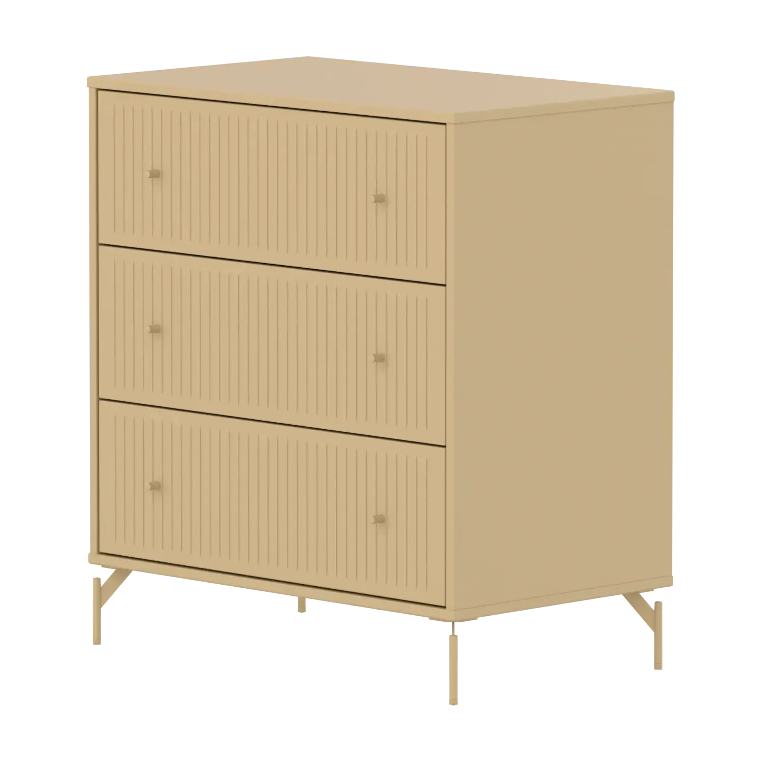 SAGA Chest, 3 drawer, Sand with grooves CHEST ACTIVE flexa-com.myshopify.com