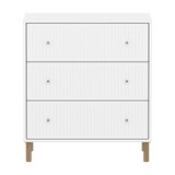 SAGA Chest, 3 drawer, White with Grooves CHEST ACTIVE flexa-com.myshopify.com