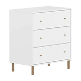 SAGA Chest, 3 drawer, White with Grooves CHEST ACTIVE flexa-com.myshopify.com