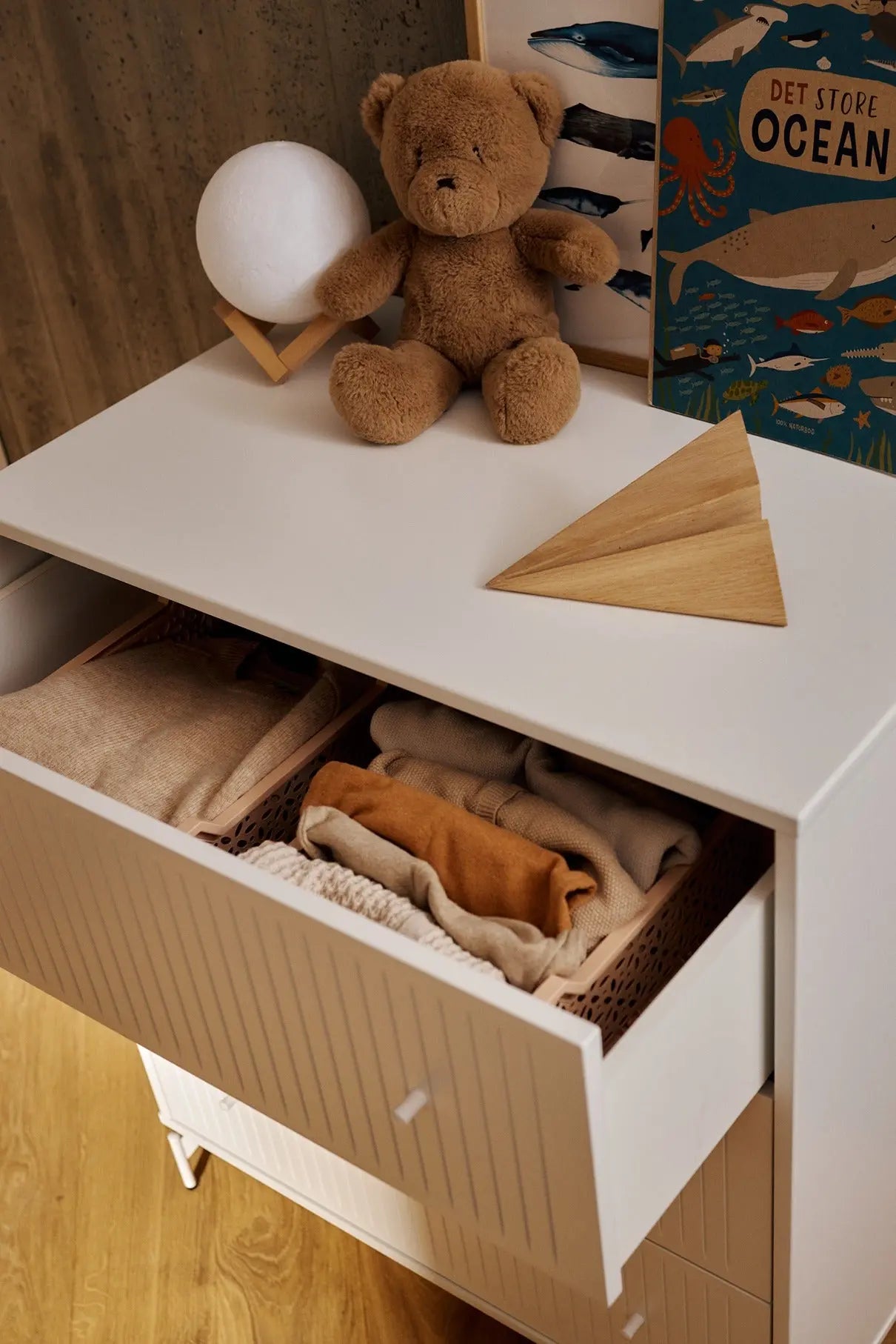 SAGA Chest, 3 drawer, White with Grooves CHEST ACTIVE flexa-com.myshopify.com