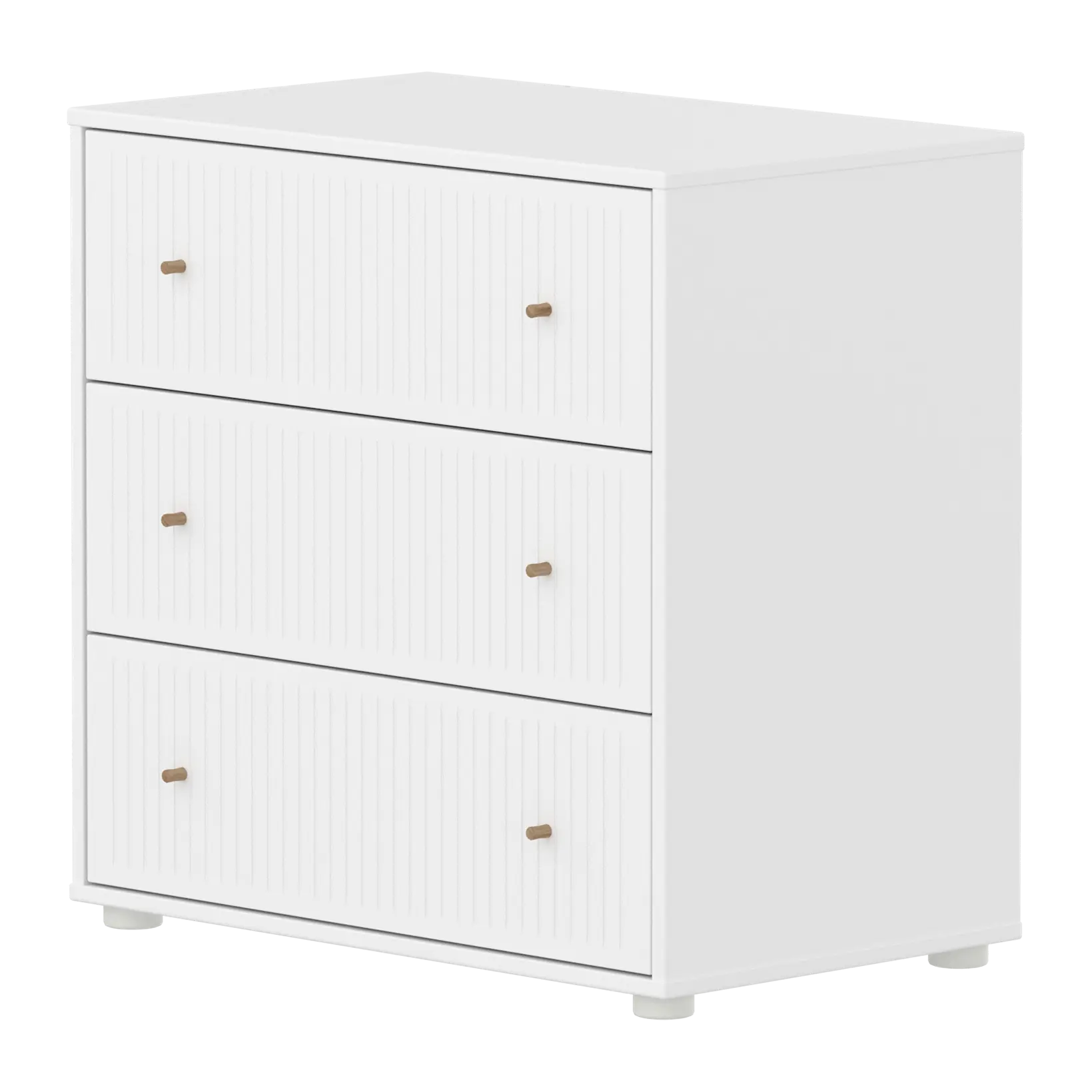 SAGA Chest, 3 drawer, White with Grooves CHEST ACTIVE flexa-com.myshopify.com