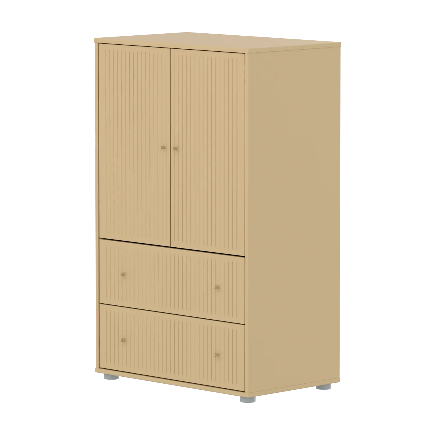 SAGA Cupboard, 2 door & 2 drawer, Sand with grooves CUPBOARD ACTIVE flexa-com.myshopify.com