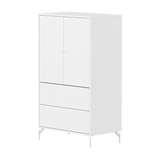 SAGA Cupboard, 2 door & 2 drawer, White with grooves CUPBOARD ACTIVE flexa-com.myshopify.com