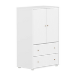 SAGA Cupboard, 2 door & 2 drawer, White with grooves CUPBOARD ACTIVE flexa-com.myshopify.com