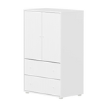 SAGA Cupboard, 2 door & 2 drawer, White with grooves CUPBOARD ACTIVE flexa-com.myshopify.com