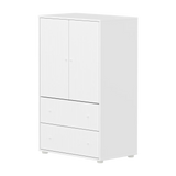 SAGA Cupboard, 2 door & 2 drawer, White with grooves CUPBOARD ACTIVE flexa-com.myshopify.com