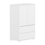 SAGA Cupboard, 2 door & 2 drawer, White with grooves CUPBOARD ACTIVE flexa-com.myshopify.com
