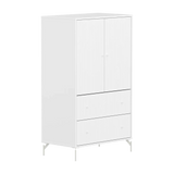 SAGA Cupboard, 2 door & 2 drawer, White with grooves CUPBOARD ACTIVE flexa-com.myshopify.com