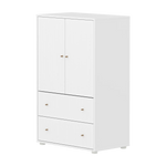 SAGA Cupboard, 2 door & 2 drawer, White with grooves CUPBOARD ACTIVE flexa-com.myshopify.com