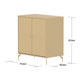 SAGA Cupboard, 2 doors, Sand CUPBOARD ACTIVE flexa-com.myshopify.com