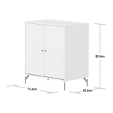 SAGA Cupboard, 2 doors, White CUPBOARD ACTIVE flexa-com.myshopify.com