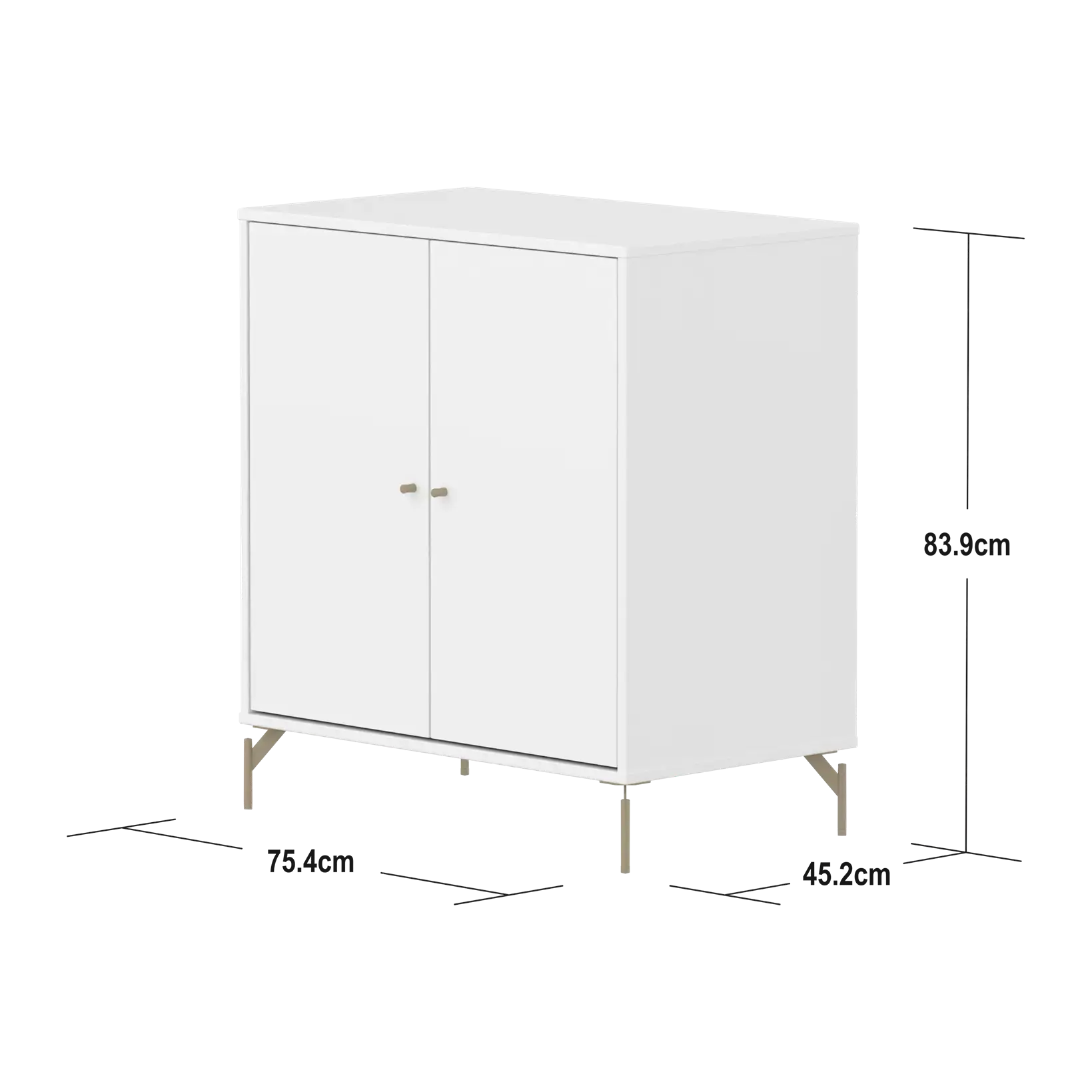 SAGA Cupboard, 2 doors, White CUPBOARD ACTIVE flexa-com.myshopify.com