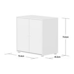 SAGA Cupboard, 2 doors, White CUPBOARD ACTIVE flexa-com.myshopify.com