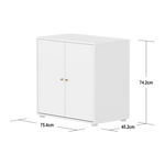 SAGA Cupboard, 2 doors, White CUPBOARD ACTIVE flexa-com.myshopify.com