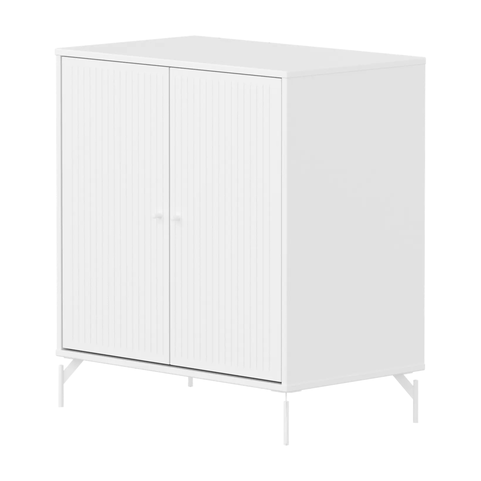 SAGA Cupboard, 2 doors, White with grooves CUPBOARD ACTIVE flexa-com.myshopify.com