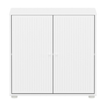 SAGA Cupboard, 2 doors, White with grooves CUPBOARD ACTIVE flexa-com.myshopify.com