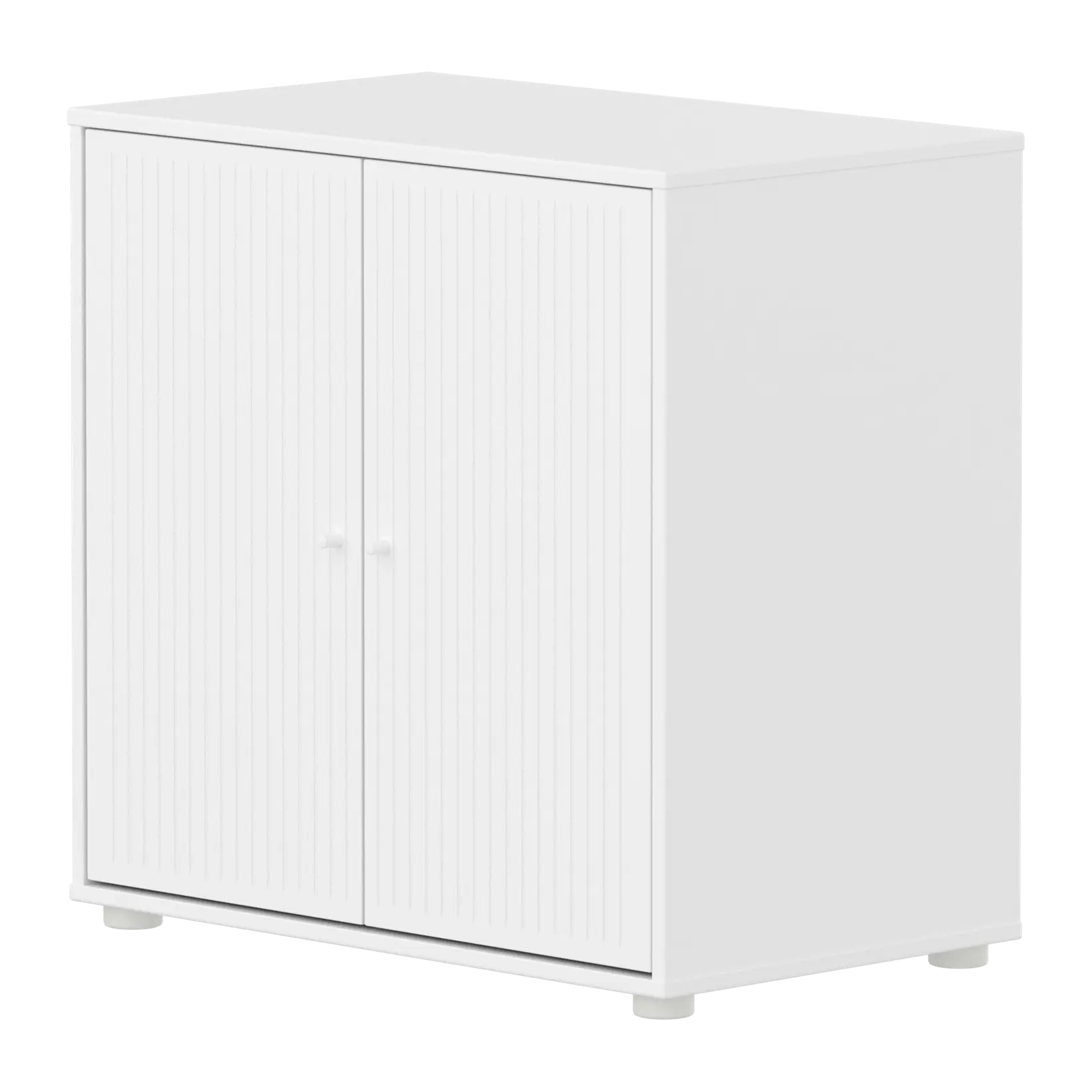 SAGA Cupboard, 2 doors, White with grooves CUPBOARD ACTIVE flexa-com.myshopify.com