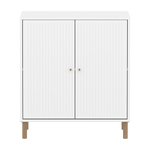 SAGA Cupboard, 2 doors, White with grooves CUPBOARD ACTIVE flexa-com.myshopify.com
