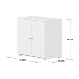 SAGA Cupboard, 2 doors, White with grooves CUPBOARD ACTIVE flexa-com.myshopify.com