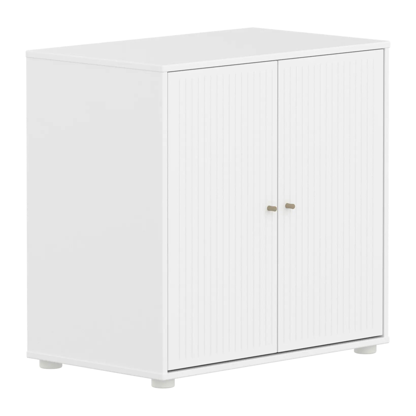 SAGA Cupboard, 2 doors, White with grooves CUPBOARD ACTIVE flexa-com.myshopify.com