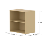 SAGA Shelf unit, 1 shelf, Sand BOOKCASE ACTIVE flexa-com.myshopify.com