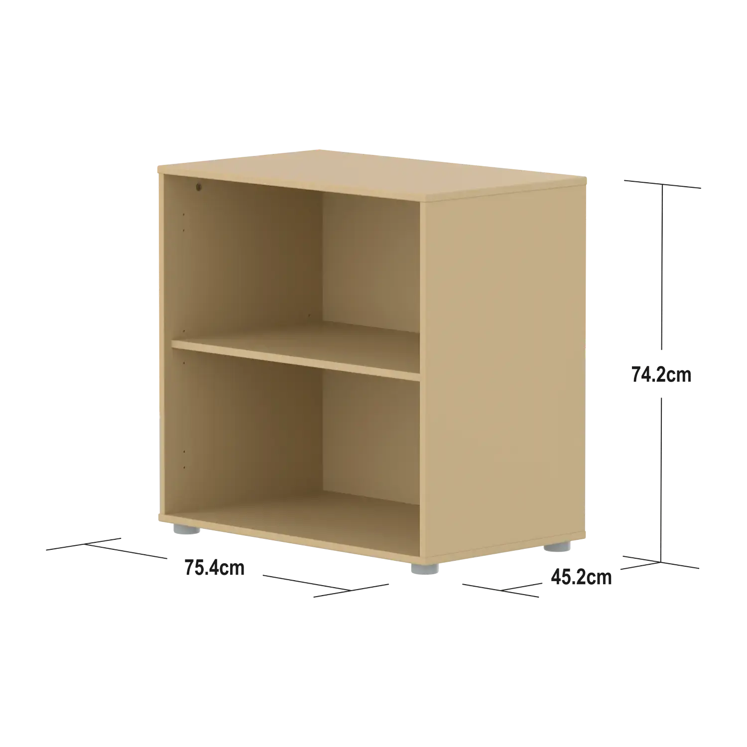 SAGA Shelf unit, 1 shelf, Sand BOOKCASE ACTIVE flexa-com.myshopify.com