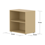 SAGA Shelf unit, 1 shelf, Sand BOOKCASE ACTIVE flexa-com.myshopify.com