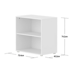 SAGA Shelf unit, 1 shelf, White BOOKCASE ACTIVE flexa-com.myshopify.com