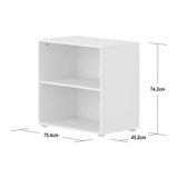 SAGA Shelf unit, 1 shelf, White BOOKCASE ACTIVE flexa-com.myshopify.com