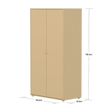 SAGA Wardrobe, 2 door, Sand WARDROBE ACTIVE flexa-com.myshopify.com