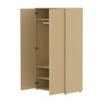 SAGA Wardrobe, 2 door, Sand with grooves WARDROBE ACTIVE flexa-com.myshopify.com