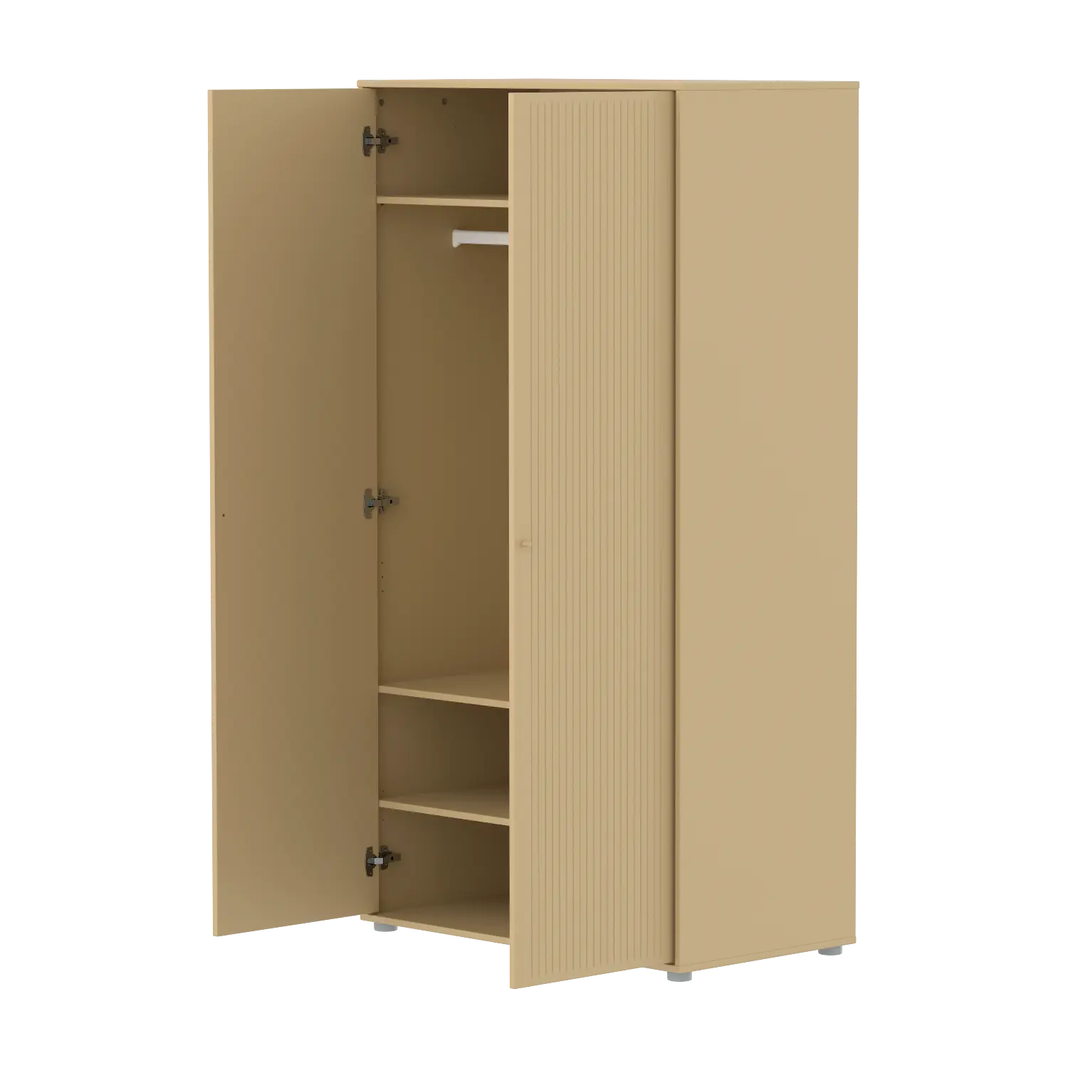 SAGA Wardrobe, 2 door, Sand with grooves WARDROBE ACTIVE flexa-com.myshopify.com