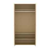 SAGA Wardrobe, 2 door, Sand with grooves WARDROBE _badge_bestseller flexa-com.myshopify.com