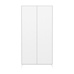 SAGA Wardrobe, 2 door, White with grooves WARDROBE ACTIVE flexa-com.myshopify.com