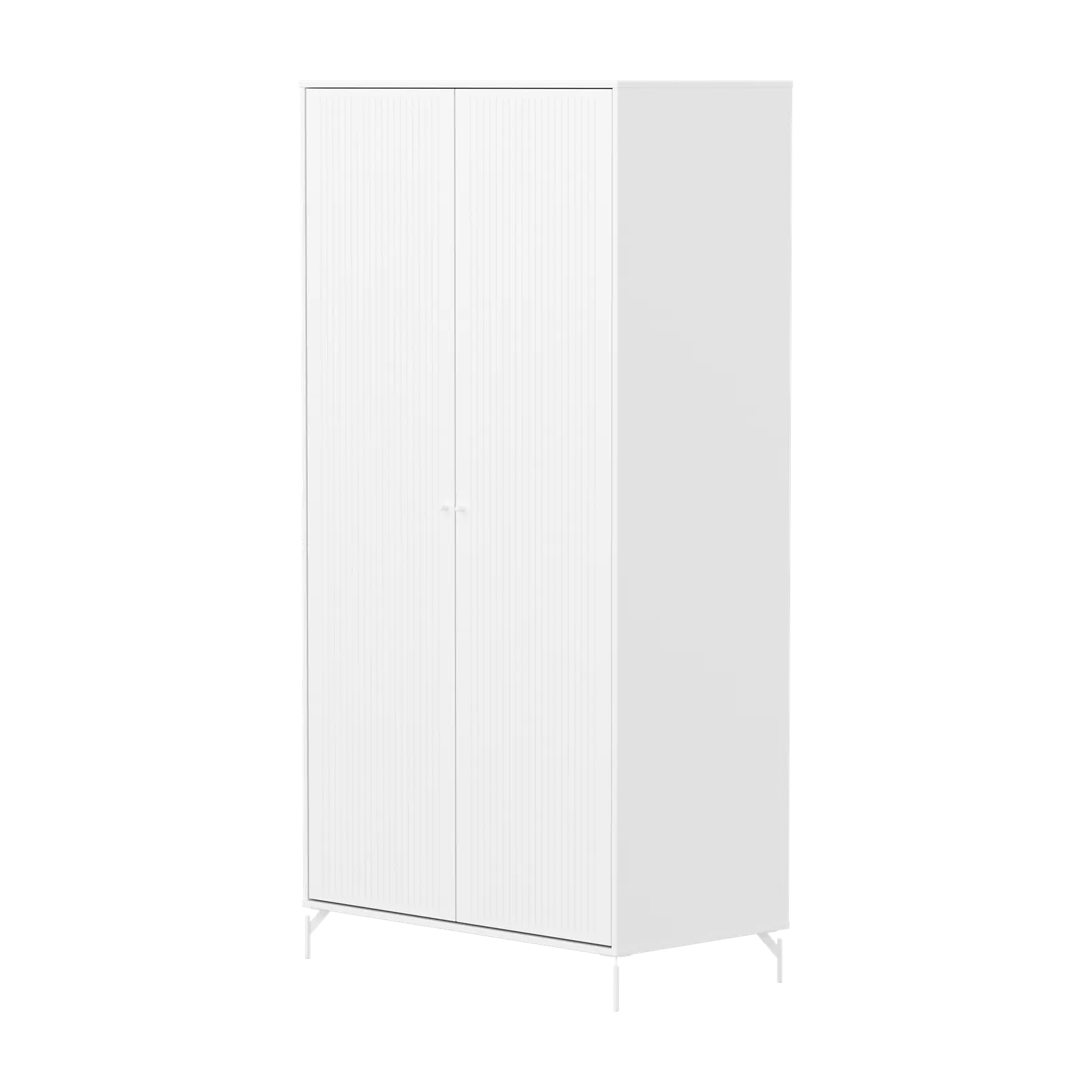 SAGA Wardrobe, 2 door, White with grooves WARDROBE ACTIVE flexa-com.myshopify.com