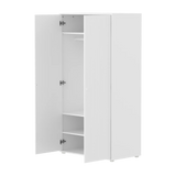 SAGA Wardrobe, 2 door, White with grooves WARDROBE ACTIVE flexa-com.myshopify.com