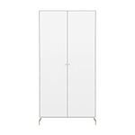 SAGA Wardrobe, 2 door, White with grooves WARDROBE ACTIVE flexa-com.myshopify.com
