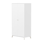 SAGA Wardrobe, 2 door, White with grooves WARDROBE ACTIVE flexa-com.myshopify.com