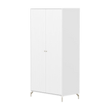 SAGA Wardrobe, 2 door, White with grooves WARDROBE ACTIVE flexa-com.myshopify.com