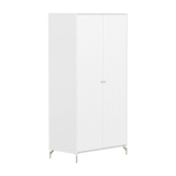 SAGA Wardrobe, 2 door, White with grooves WARDROBE ACTIVE flexa-com.myshopify.com