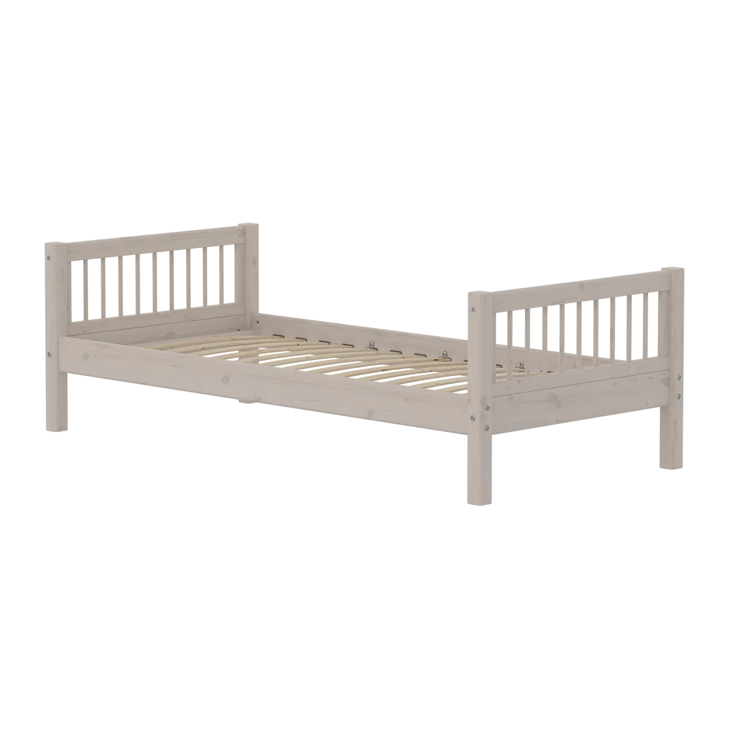 Single Bed, 90x200 cm, Grey SINGLE_BED 200 flexa-com.myshopify.com