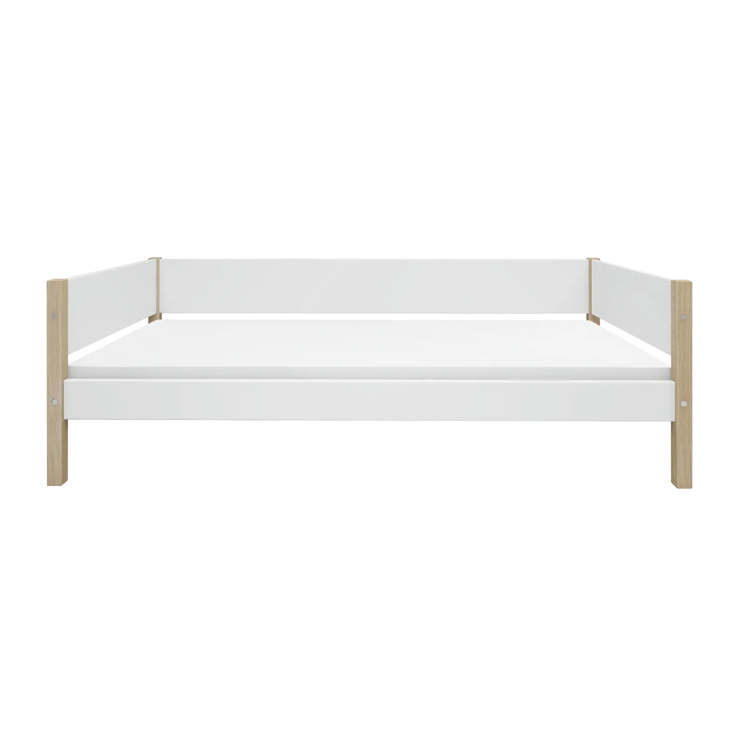 Single Bed, 90x200 cm, White/Oak SINGLE_BED 200 flexa-com.myshopify.com