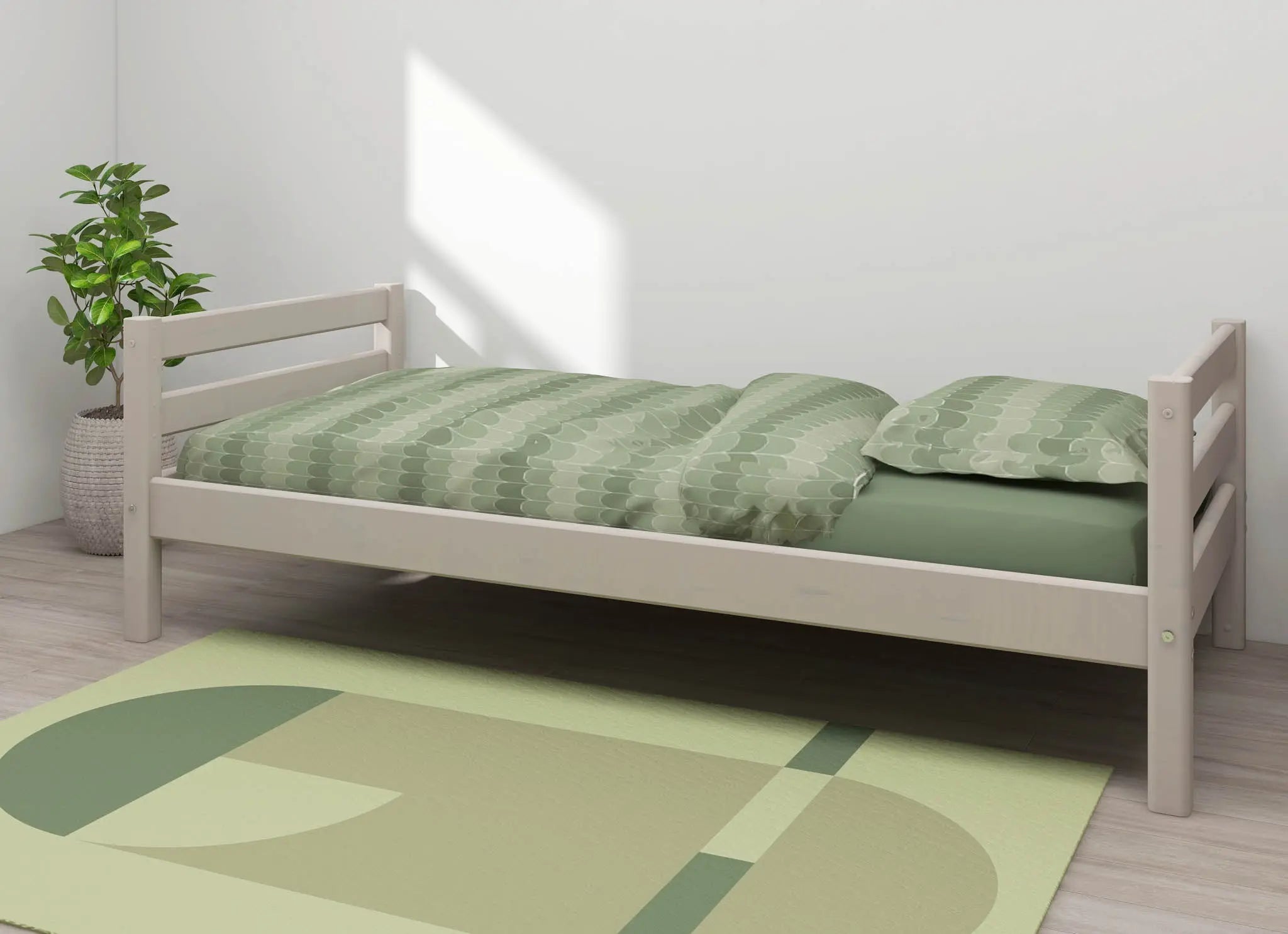 Single Bed, 90x200 cm, White SINGLE_BED 200 flexa-com.myshopify.com