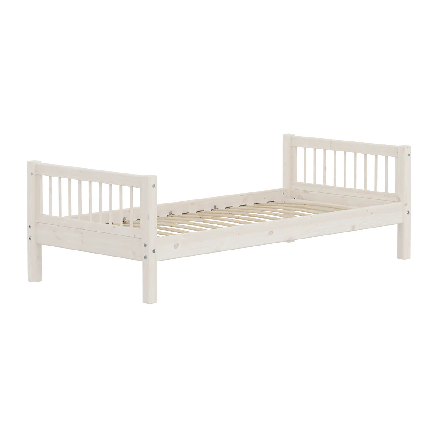 Single Bed, 90x200 cm, White SINGLE_BED 200 flexa-com.myshopify.com