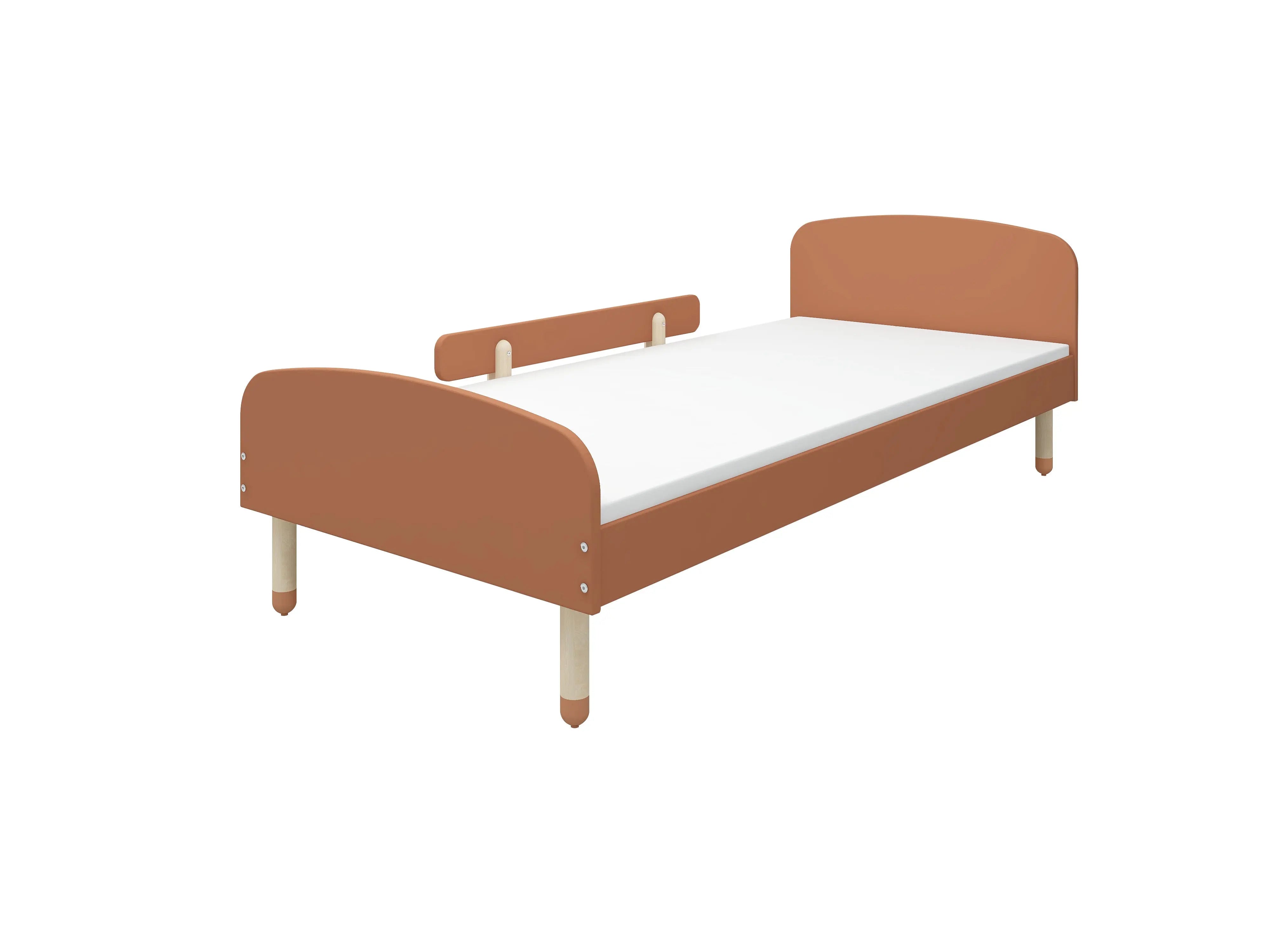 Single Bed w. safety rail SINGLE_BED 190 flexa-com.myshopify.com